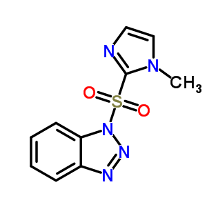 1-((1-Methyl-1h-imidazol-2-yl)sulfonyl)-1H-benzotriazole Structure,678173-46-1Structure