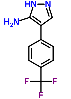 4-[4-(Trifluoromethyl)phenyl]-1h-pyrazol-3-amine Structure,6804-53-1Structure