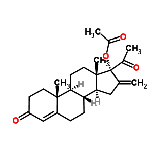 17Alpha-acetoxy-16-methylene-pregn-4-en-3,20-dione Structure,6815-51-6Structure