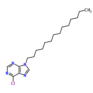 6-Chloro-9-tetradecyl-purine Structure,68180-22-3Structure