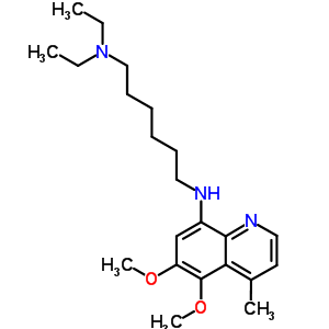 N-(5,6-dimethoxy-4-methyl-quinolin-8-yl)-n,n-diethyl-hexane-1,6-diamine Structure,68219-28-3Structure