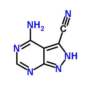 4-Amino-1h-pyrazolo[3,4-d]pyrimidine-3-carbonitrile Structure,6826-96-6Structure