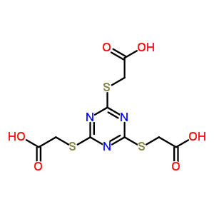 2-[[4,6-Bis(carboxymethylsulfanyl)-1,3,5-triazin-2-yl]sulfanyl]acetic acid Structure,68322-95-2Structure