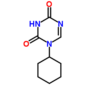 1,3,5-Triazine-2,4(1h,3h)-dione,1-cyclohexyl- Structure,68498-51-1Structure