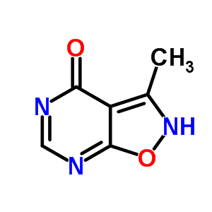 3-Methylisoxazolo[5,4-d]pyrimidin-4(5h)-one Structure,68571-74-4Structure