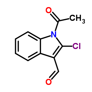 1H-indole-3-carboxaldehyde,1-acetyl-2-chloro- Structure,68640-95-9Structure