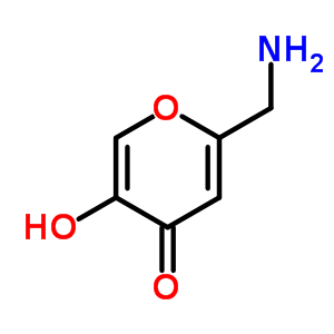 2-(Aminomethyl)-5-hydroxy-4h-pyran-4-one Structure,68642-64-8Structure