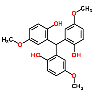 2-[Bis(2-hydroxy-5-methoxy-phenyl)methyl]-4-methoxy-phenol Structure,68643-30-1Structure