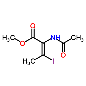 Methyl-(2z)3-iodo-2n-acetyl crotanoate Structure,686744-70-7Structure