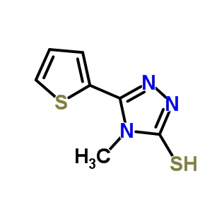 4-Methyl-5-(2-thienyl)-4h-1,2,4-triazole-3-thiol Structure,68744-66-1Structure