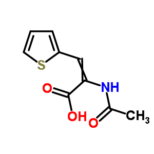 2-(Acetylamino)-3-(2-thienyl)-2-propenoicacid Structure,68762-59-4Structure