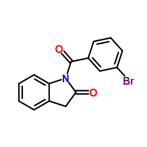 2H-indol-2-one,1-(3-bromobenzoyl)-1,3-dihydro- Structure,68770-74-1Structure