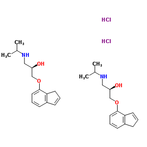 Indenolol hydrochloride Structure,68906-88-7Structure