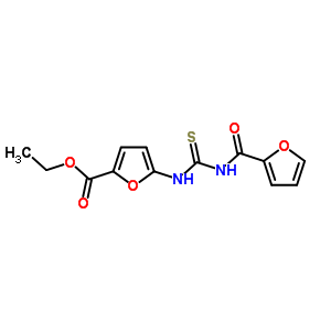 Ethyl 5-(furan-2-carbonylthiocarbamoylamino)furan-2-carboxylate Structure,68967-41-9Structure