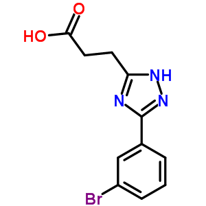 3-[5-(3-Bromophenyl)-2h-1,2,4-triazol-3-yl]propanoic acid Structure,68979-78-2Structure