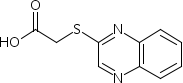 2-(2-Quinoxalinylsulfanyl)acetic acid Structure,69001-90-7Structure