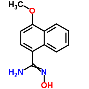 N-hydroxy-4-methoxy-naphthalene-1-carboxamidine Structure,690632-32-7Structure