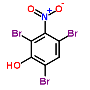 2,4,6-Tribromo-3-nitrophenol Structure,69076-62-6Structure