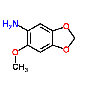 (6-Methoxy-1,3-benzodioxol-5-yl)amine Structure,69151-32-2Structure