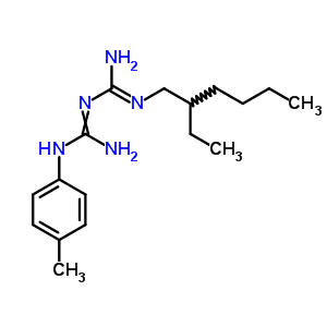 2-(N-(2-ethylhexyl)carbamimidoyl)-1-(4-methylphenyl)guanidine Structure,69232-07-1Structure