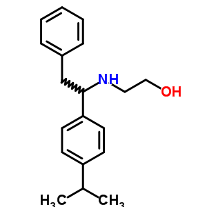 2-[[2-Phenyl-1-(4-propan-2-ylphenyl)ethyl]amino]ethanol Structure,6936-18-1Structure