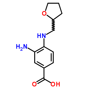 3-Amino-4-[(tetrahydro-2-furanylmethyl)amino]benzoic acid Structure,693812-83-8Structure