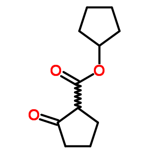 Cyclopentanecarboxylicacid, 2-oxo-, cyclopentyl ester Structure,6942-09-2Structure