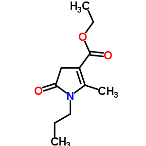 Ethyl 2-methyl-5-oxo-1-propyl-4h-pyrrole-3-carboxylate Structure,6942-12-7Structure