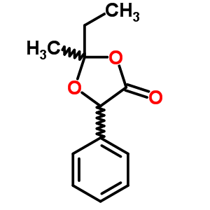 2-Ethyl-2-methyl-5-phenyl-1,3-dioxolan-4-one Structure,6942-74-1Structure