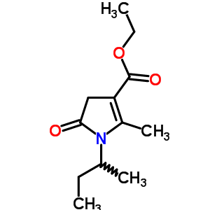 Ethyl 1-butan-2-yl-2-methyl-5-oxo-4h-pyrrole-3-carboxylate Structure,6946-41-4Structure