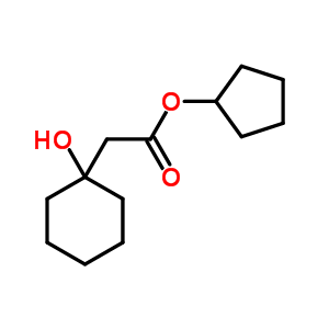 Cyclopentyl (1-hydroxycyclohexyl)acetate Structure,6946-64-1Structure