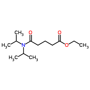 Pentanoic acid,5-[bis(1-methylethyl)amino]-5-oxo-, ethyl ester Structure,6946-73-2Structure