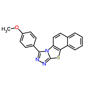 Naphtho[2,1:4,5]thiazolo[2,3-c][1,2,4]triazole,8-(4-methoxyphenyl)- Structure,69484-91-9Structure