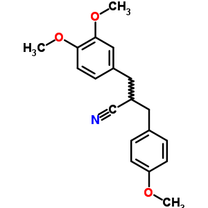 Benzenepropanenitrile, 3,4-dimethoxy-a-[(4-methoxyphenyl)methyl]- Structure,6951-74-2Structure