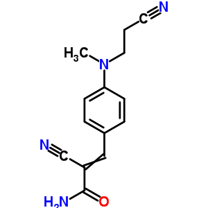 2-Cyano-3-[4-(2-cyanoethyl-methyl-amino)phenyl]prop-2-enamide Structure,69532-99-6Structure