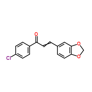 2-Propen-1-one,3-(1,3-benzodioxol-5-yl)-1-(4-chlorophenyl)- Structure,69538-64-3Structure