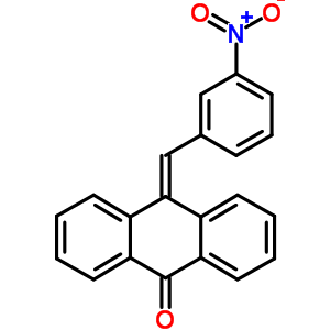 9(10H)-anthracenone,10-[(3-nitrophenyl)methylene]- Structure,69544-85-0Structure