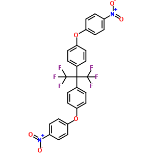 2,2-Bis[4-(4-nitrophenoxy)phenyl]hexafluoropropane Structure,69563-87-7Structure