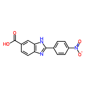 2-(4-Nitro-phenyl)-3h-benzoimidazole-5-carboxylic acid Structure,69570-99-6Structure