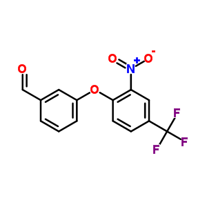 3-[2-Nitro-4-(trifluoromethyl)phenoxy]benzaldehyde Structure,6961-57-5Structure