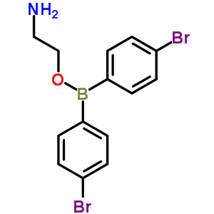 Borinic acid,bis(4-bromophenyl)-, 2-aminoethyl ester (9ci) Structure,6962-82-9Structure