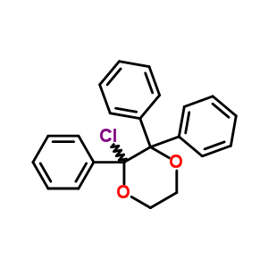 1,4-Dioxane,2-chloro-2,3,3-triphenyl- Structure,6963-21-9Structure