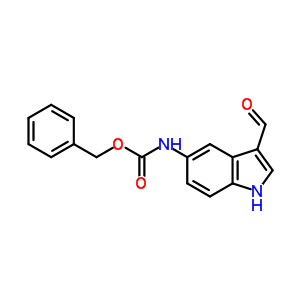 Benzyl n-(3-formyl-1h-indol-5-yl)carbamate Structure,6964-51-8Structure