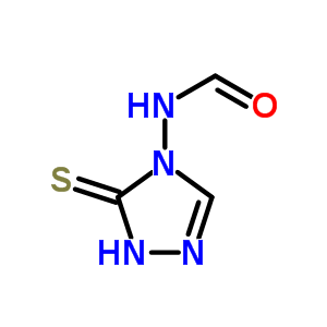 Formamide,n-(1,5-dihydro-5-thioxo-4h-1,2,4-triazol-4-yl)- Structure,69659-17-2Structure