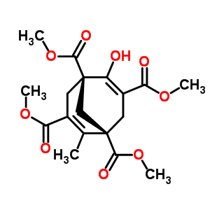 Tetramethyl 2,6-dihydroxybicyclo[3.3.1]nona-2,6-diene-1,3,5,7-tetracarboxylatemeerwein’s ester Structure,6966-22-9Structure