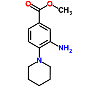 Methyl 3-amino-4-piperidin-1-ylbenzoate Structure,696616-81-6Structure