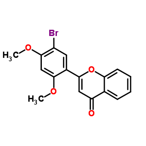 4H-1-benzopyran-4-one,2-(5-bromo-2,4-dimethoxyphenyl)- Structure,6971-19-3Structure