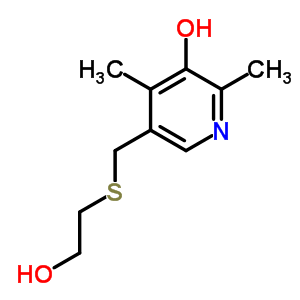 3-Pyridinol,5-[[(2-hydroxyethyl)thio]methyl]-2,4-dimethyl- Structure,6971-67-1Structure