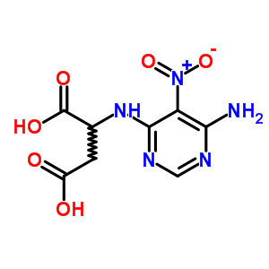 2-[(6-Amino-5-nitro-pyrimidin-4-yl)amino]butanedioic acid Structure,6972-83-4Structure