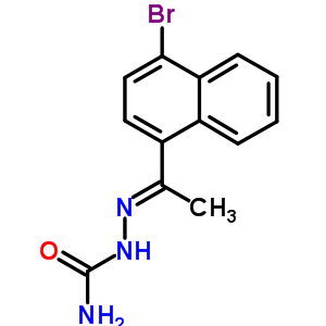 Hydrazinecarboxamide, 2-[1-(4-bromo-1-naphthalenyl)ethylidene]- Structure,69736-28-3Structure